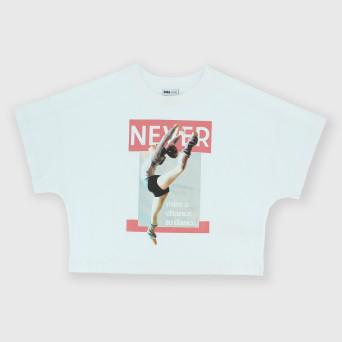 Girl's Jersey T-shirt, white Girl's Jersey T-shirt, white