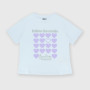 Camiseta de tejido Jersey para niña, blanco Camiseta de tejido Jersey para niña, blanco