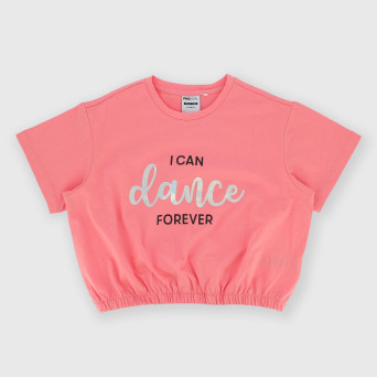 Girl's Jersey T-shirt, pink Girl's Jersey T-shirt, pink