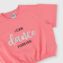 Girl's Jersey T-shirt, pink Girl's Jersey T-shirt, pink