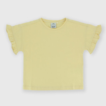 Girl's Jersey T-shirt, yellow Girl's Jersey T-shirt, yellow