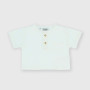 T-shirt serafino in Jersey da neonato, bianco T-shirt serafino in Jersey da neonato, bianco