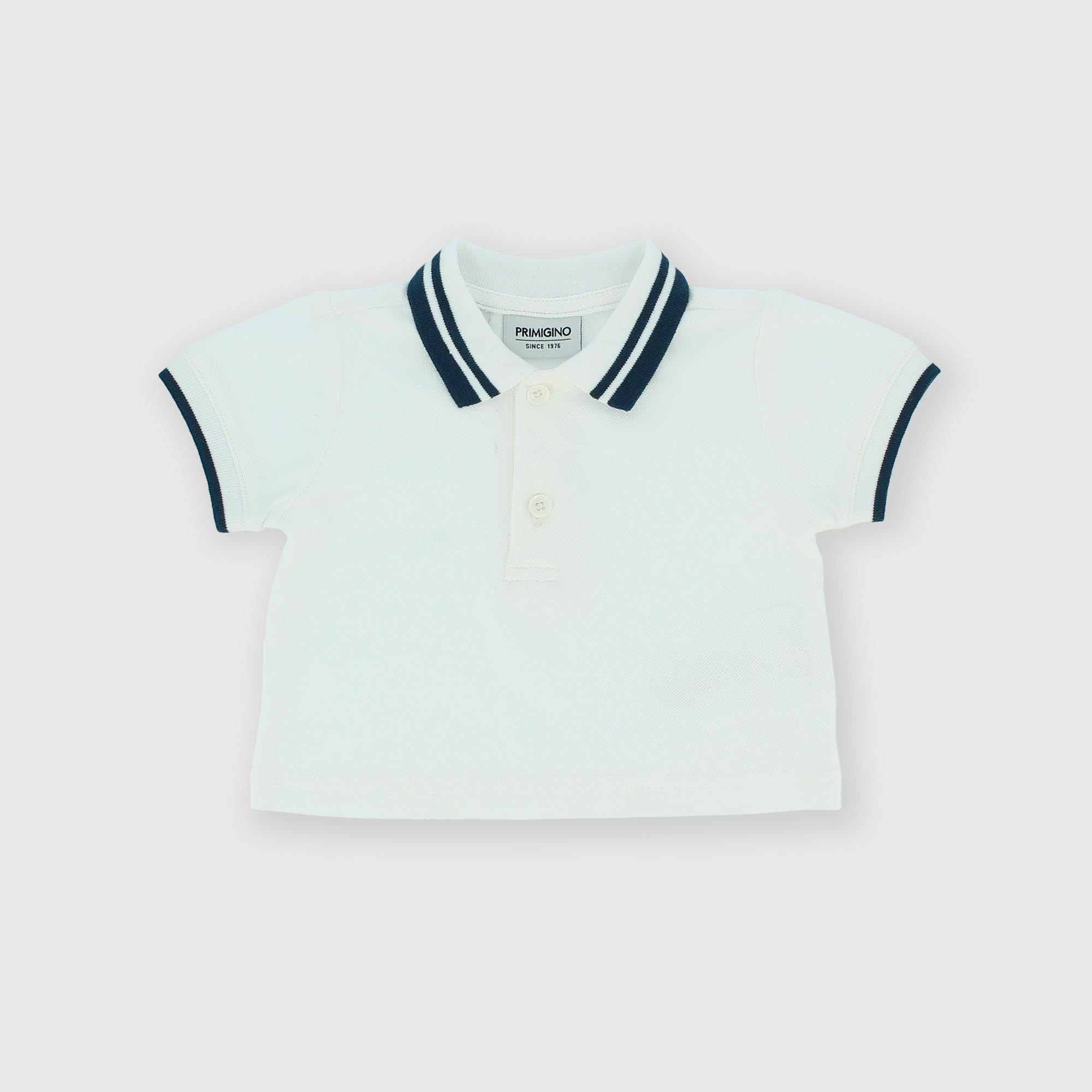 Polo en piqué  nouveau-né, blanc