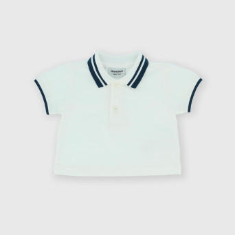 Boy's piqué polo, white Boy's piqué polo, white