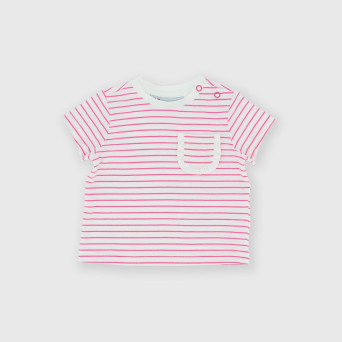Camiseta de tejido Jersey para bebé niña, rosa Camiseta de tejido Jersey para bebé niña, rosa