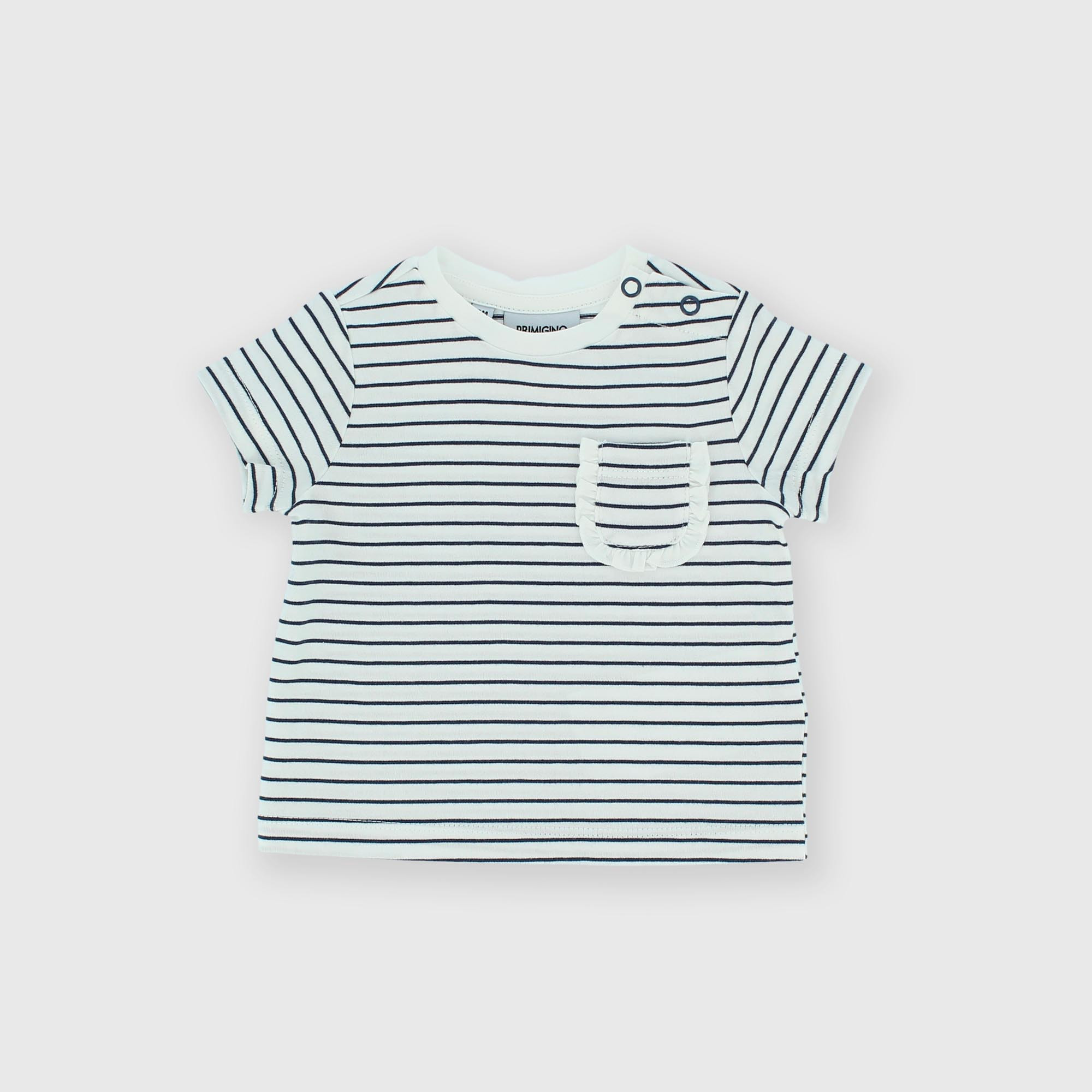 Camiseta de tejido Jersey para bebé niña, azul