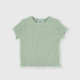 Geripptes T-shirt für Neugeborene, grün Geripptes T-shirt für Neugeborene, grün