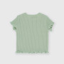 Newborn ribbed T-shirt, green Newborn ribbed T-shirt, green