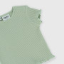 Newborn ribbed T-shirt, green Newborn ribbed T-shirt, green