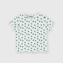 Camiseta canalé para bebè niña, blanco Camiseta canalé para bebè niña, blanco