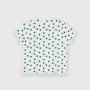Camiseta canalé para bebè niña, blanco Camiseta canalé para bebè niña, blanco