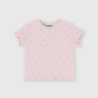 Camiseta canalé para bebé niña, rosa Camiseta canalé para bebé niña, rosa