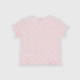 Camiseta canalé para bebé niña, rosa Camiseta canalé para bebé niña, rosa