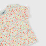 Camiseta canalé para bebè niña, blanco Camiseta canalé para bebè niña, blanco