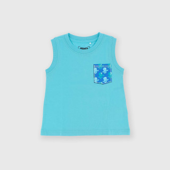 Camiseta de tirantes de tejido Jersey de niño, azul Camiseta de tirantes de tejido Jersey de niño, azul