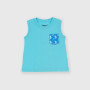 Camiseta de tirantes de tejido Jersey de niño, azul Camiseta de tirantes de tejido Jersey de niño, azul