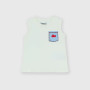 Camiseta de tirantes de tejido Jersey de niño, blanco Camiseta de tirantes de tejido Jersey de niño, blanco