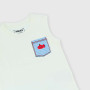 Camiseta de tirantes de tejido Jersey de niño, blanco Camiseta de tirantes de tejido Jersey de niño, blanco