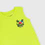 Singlet in Jersey for boy, yellow Singlet in Jersey for boy, yellow