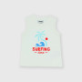 Camiseta de tirantes de tejido Jersey de niño, blanco Camiseta de tirantes de tejido Jersey de niño, blanco