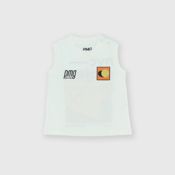 Camiseta de tirantes de tejido Jersey de niño, blanco Camiseta de tirantes de tejido Jersey de niño, blanco