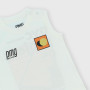 Singlet in Jersey for boy, white Singlet in Jersey for boy, white