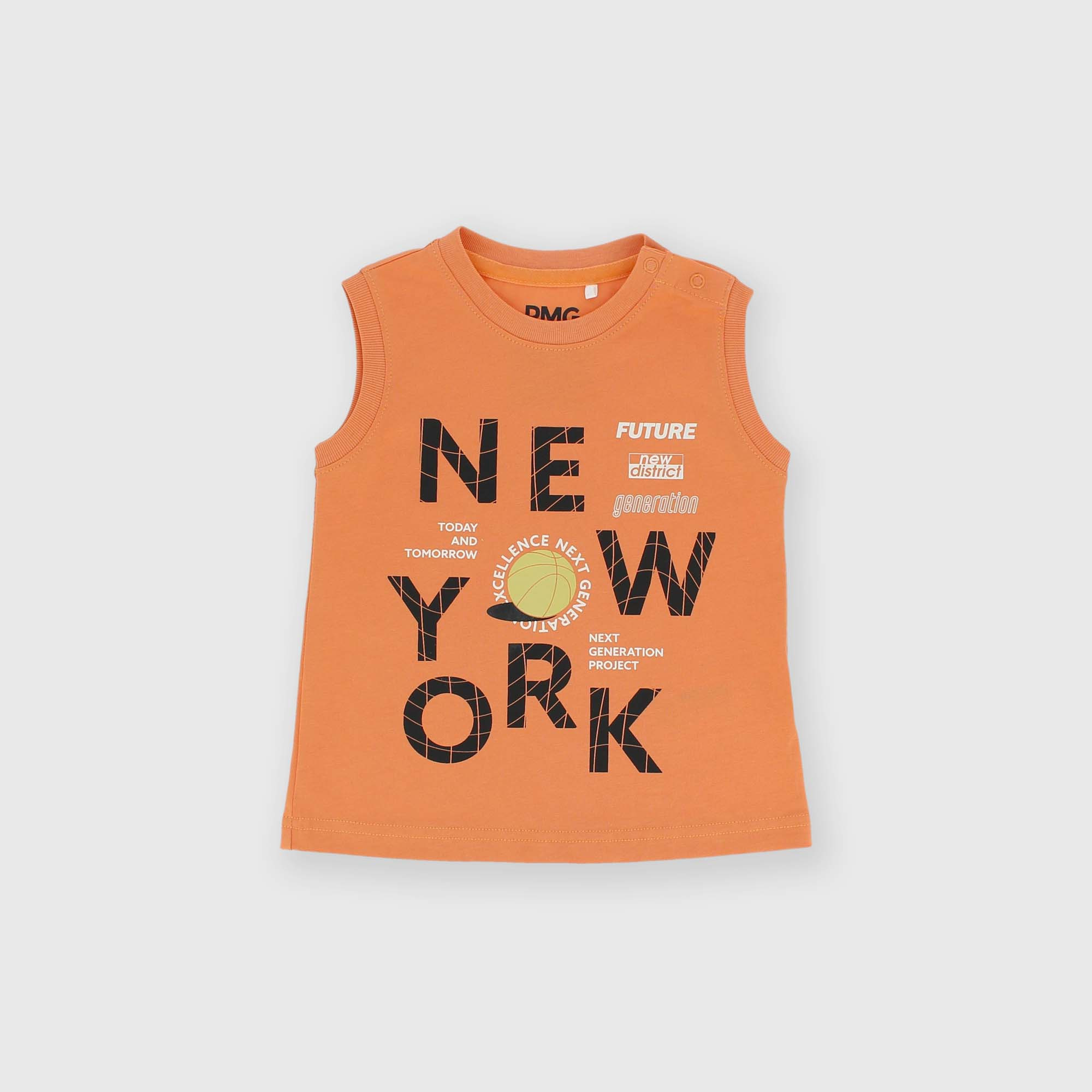 Boy's Jersey singlet, orange