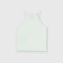 Girl's ribbed singlet, white. Girl's ribbed singlet, white.