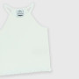 Girl's ribbed singlet, white. Girl's ribbed singlet, white.