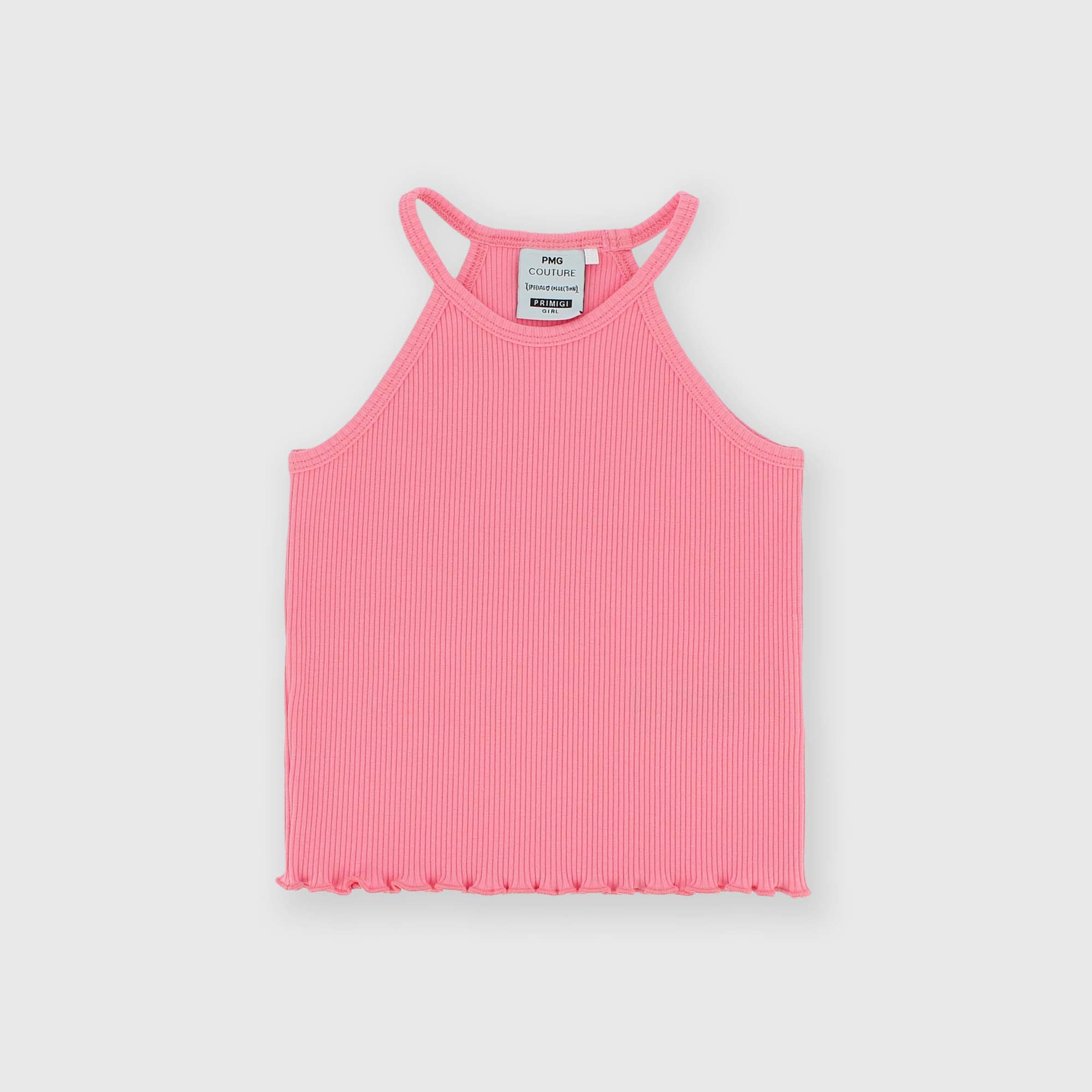 Girl&#x27;s&#x20;ribbed&#x20;singlet,&#x20;pink.