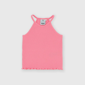 Débardeur côtelé fille, rose Débardeur côtelé fille, rose