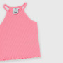 Girl's ribbed singlet, pink. Girl's ribbed singlet, pink.