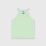 Girl's ribbed singlet, green Girl's ribbed singlet, green