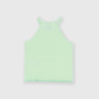Girl's ribbed singlet, green Girl's ribbed singlet, green