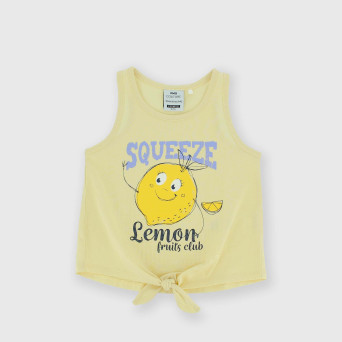 Débardeur en Jersey fille, jaune Débardeur en Jersey fille, jaune