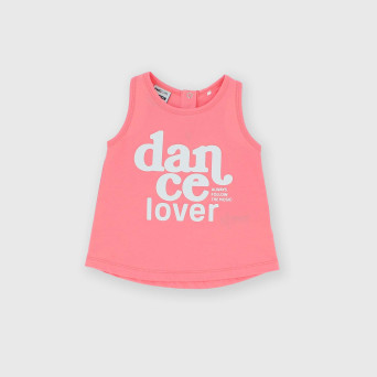 Camiseta de tirantes de tejido Jersey de niña, rosa Camiseta de tirantes de tejido Jersey de niña, rosa