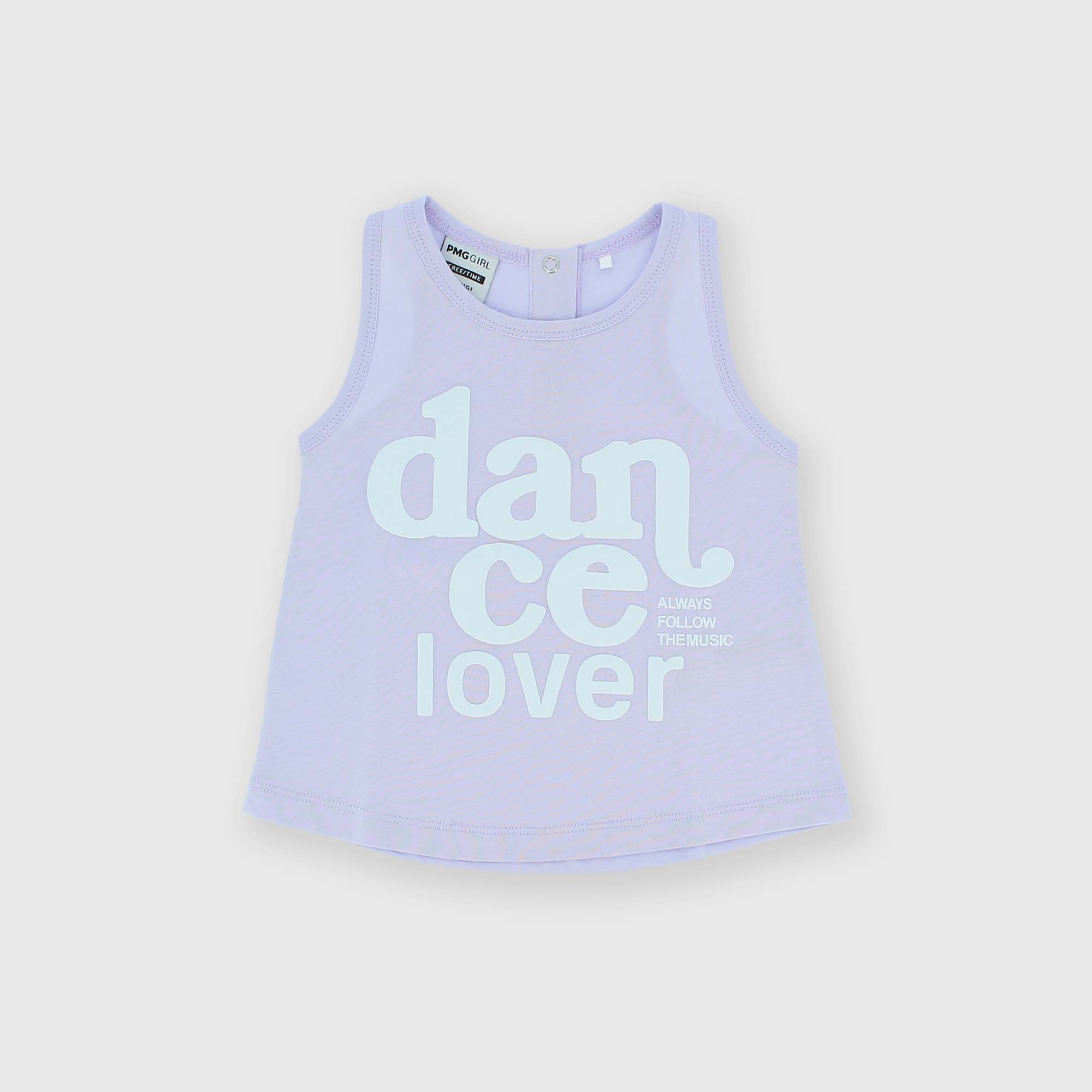 Camiseta de tirantes de tejido Jersey para niña, morado