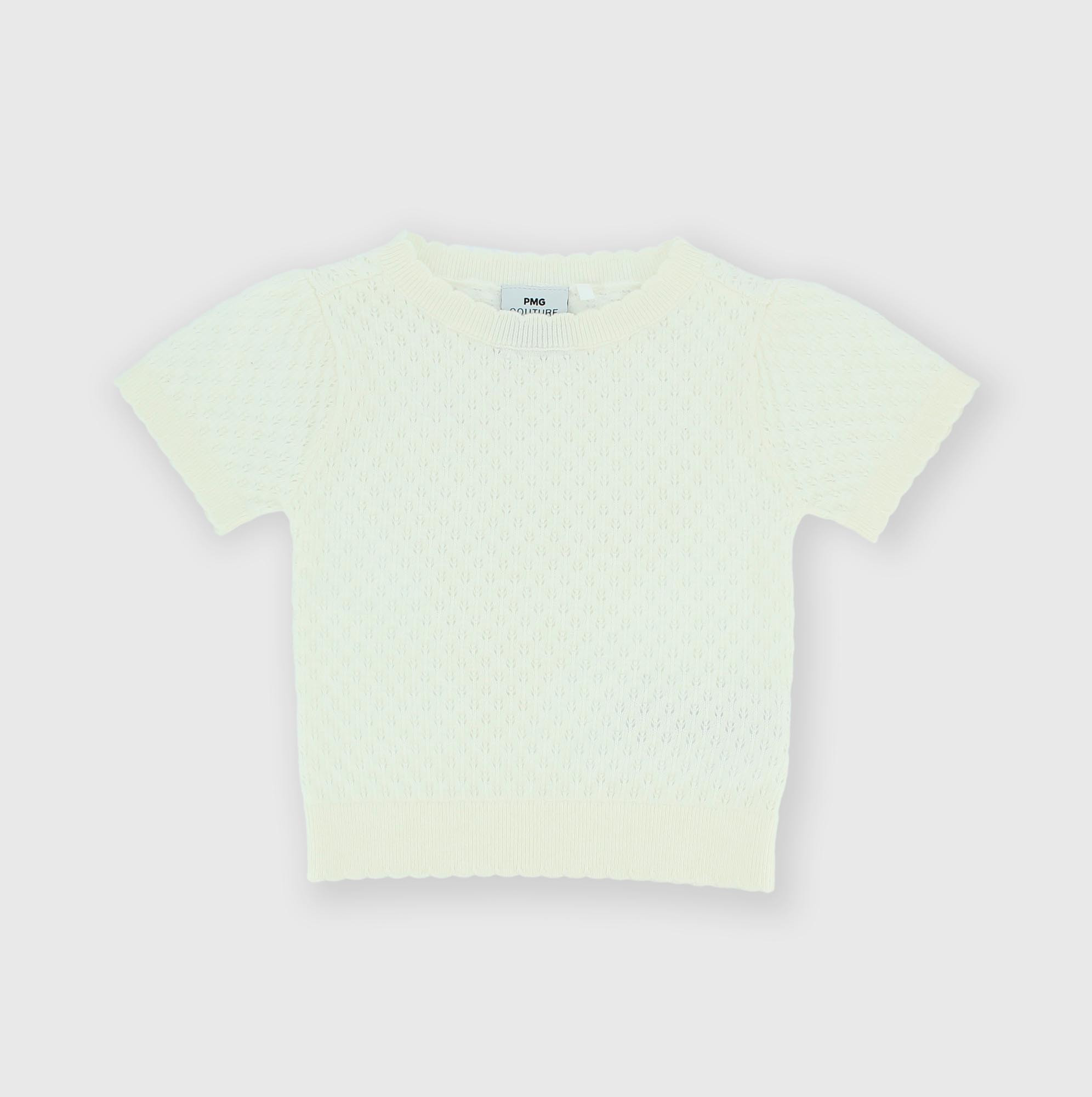 МАЙКА ИЗ ХЛОПКА С КОРОТКИМ РУКАВОМ, БЕЛЫЙ