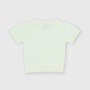 Girl's short-sleeves coton pullover, white  Girl's short-sleeves coton pullover, white