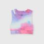 Girl's top in technical fabric, white Girl's top in technical fabric, white