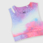 Girl's top in technical fabric, white Girl's top in technical fabric, white