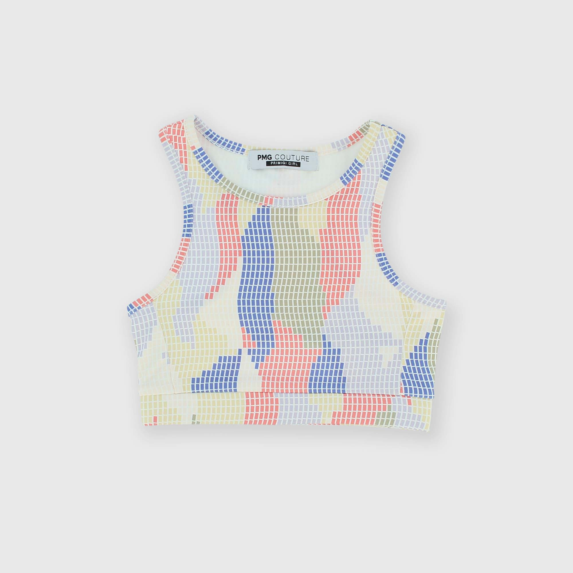 ТОП ИЗ ТЕХНИЧЕСКОЙ ТКАНИ ДЛЯ ДЕВОЧЕК, МУЛЬТИКОЛОР