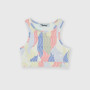 Top en tissu technique  fille, multicolor Top en tissu technique  fille, multicolor