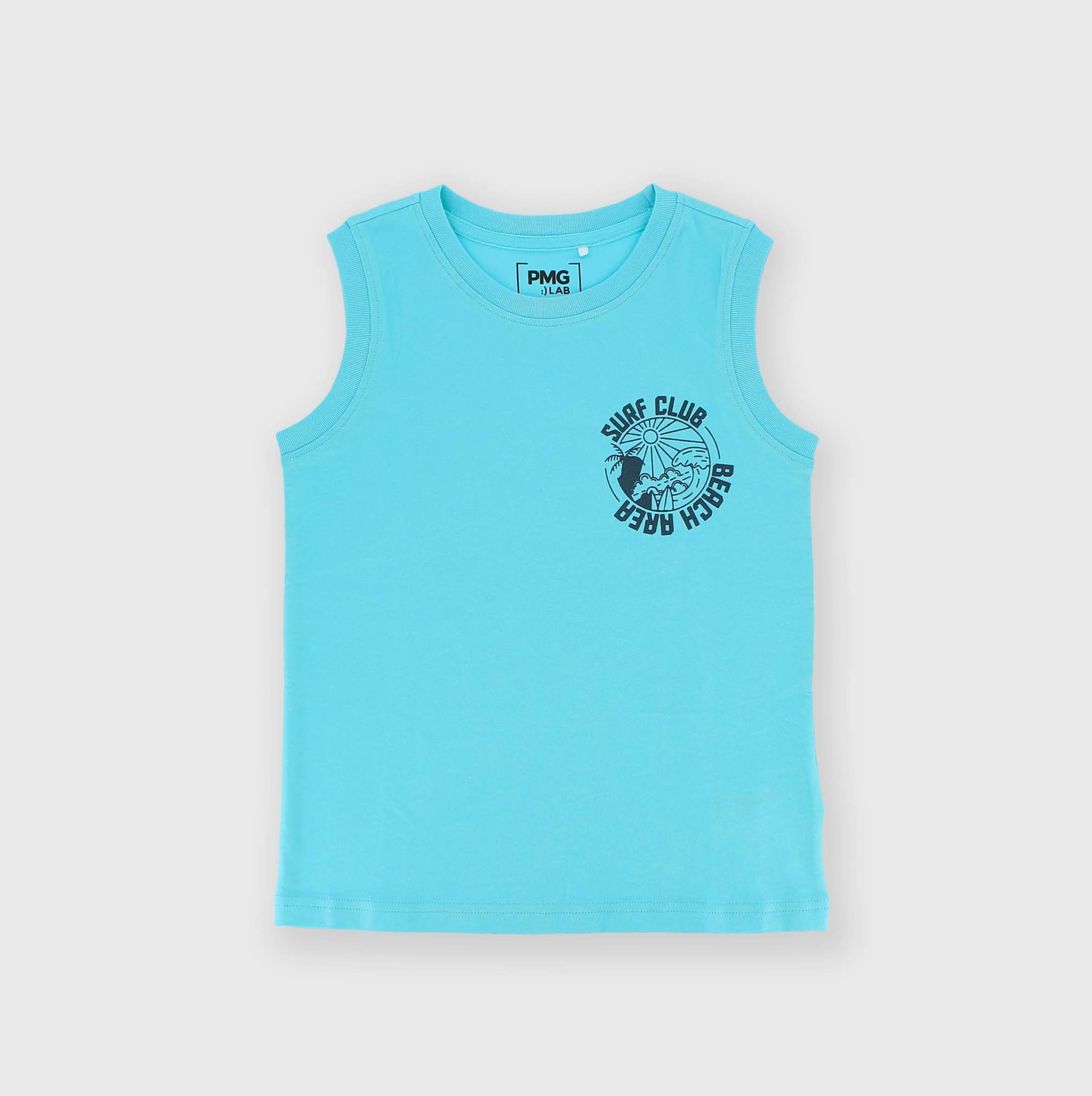 Camiseta de tirantes de tejido Jersey de niño, azul