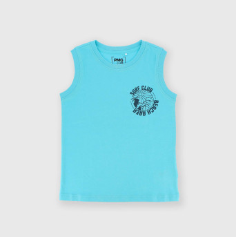 Camiseta de tirantes de tejido Jersey de niño, azul Camiseta de tirantes de tejido Jersey de niño, azul
