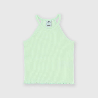Débardeur côtelé fille, vert Débardeur côtelé fille, vert