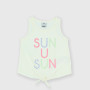 Camiseta de tirantes de tejido Jersey de niña, blanco Camiseta de tirantes de tejido Jersey de niña, blanco
