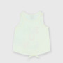 Camiseta de tirantes de tejido Jersey de niña, blanco Camiseta de tirantes de tejido Jersey de niña, blanco