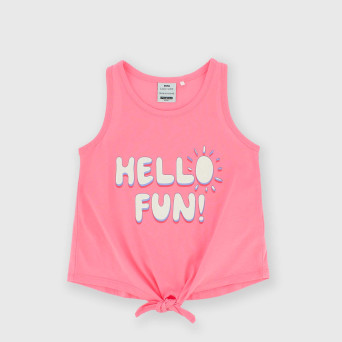 Jersey singlet for girl, pink Jersey singlet for girl, pink