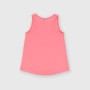Singlet in Jersey for girl, pink Singlet in Jersey for girl, pink